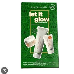 New in box Kate Somerville Let it Glow set Exfoliate Exfolikate